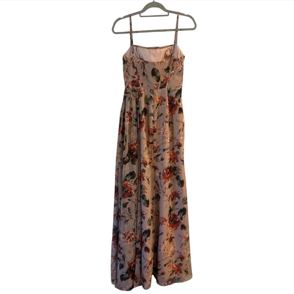 NWT Azazie Atelier Aurra Mauve Multi Maxi Dress Size US 6 Floral Cottagecore - Picture 6 of 11